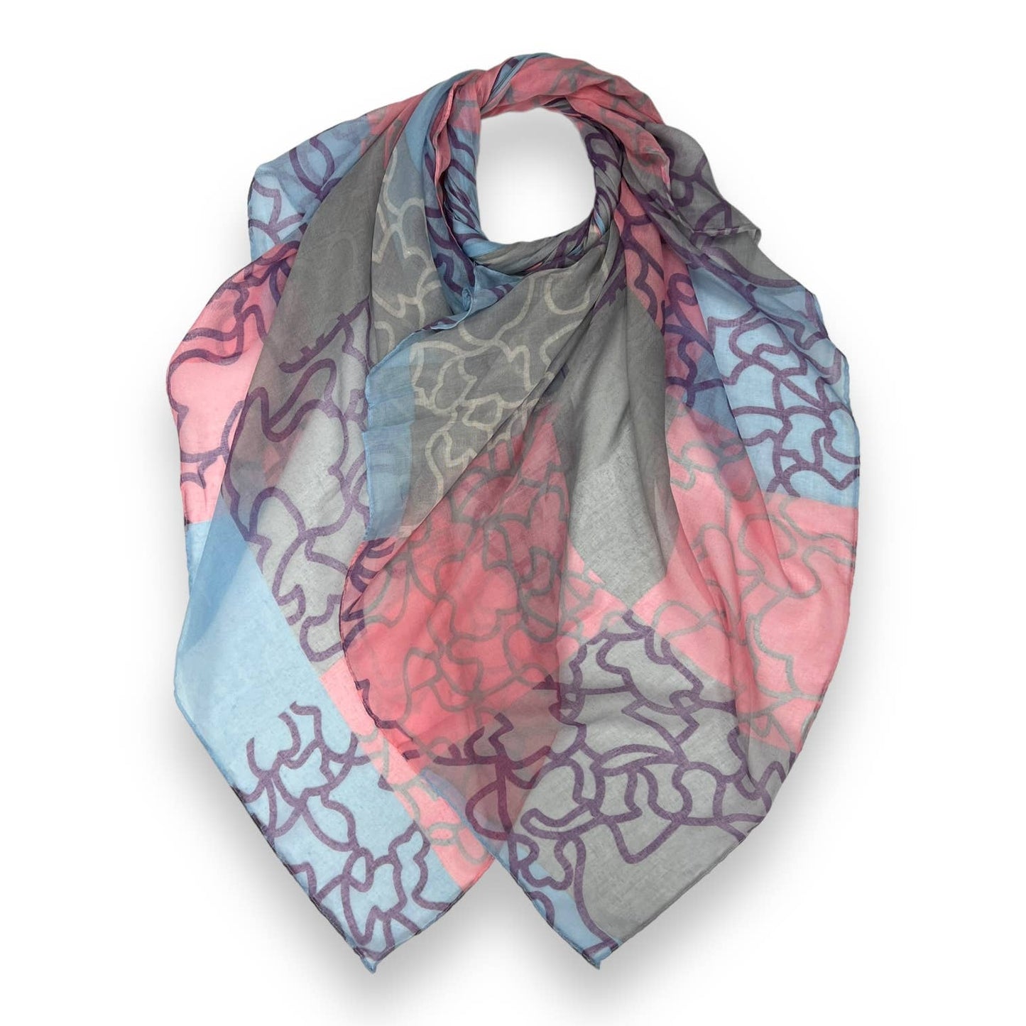 Random sequence of line on scarf