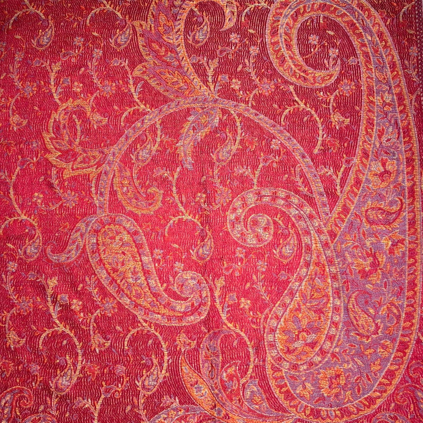 Pashmina jacquard paisley print with tassels