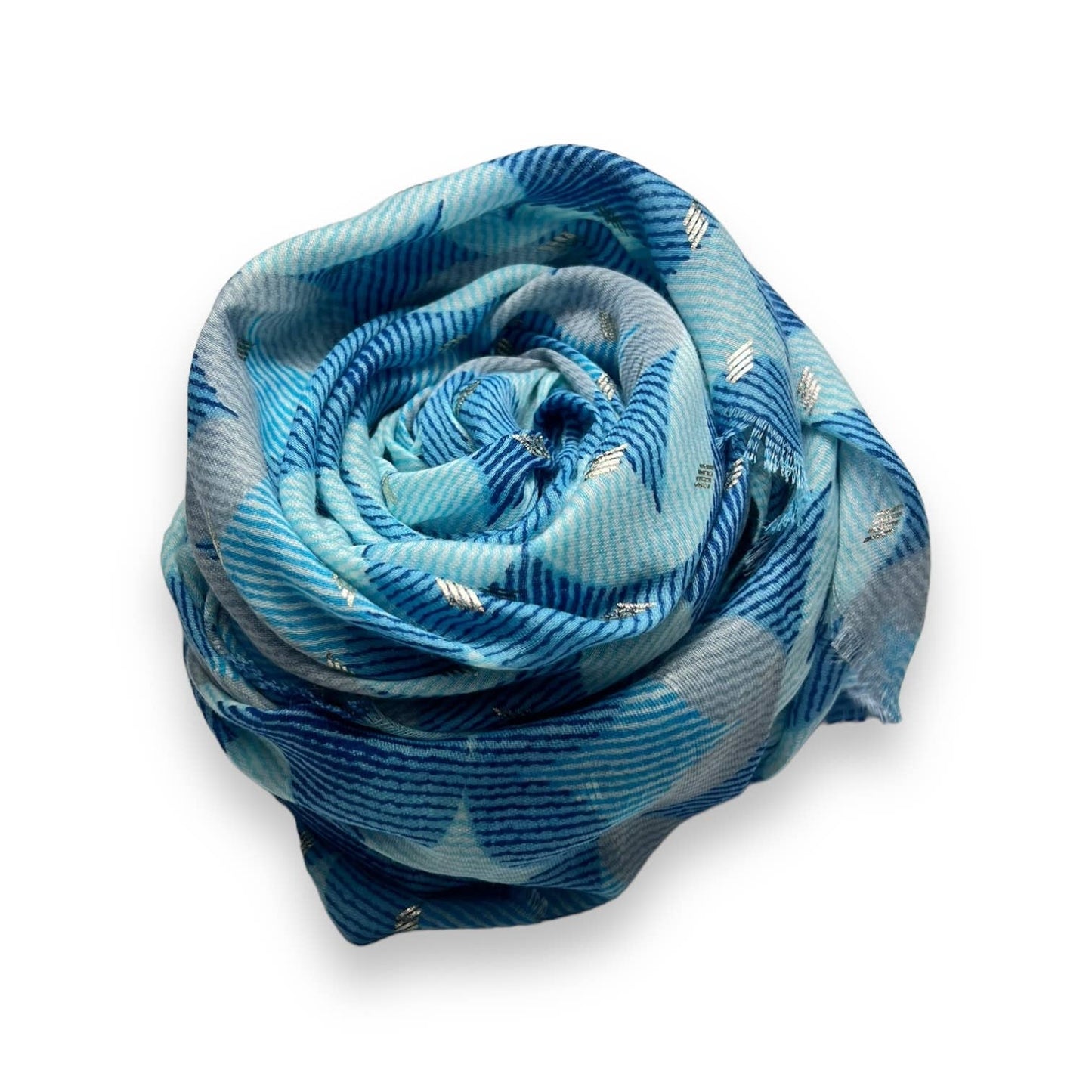 Retro printed style scarf with stars