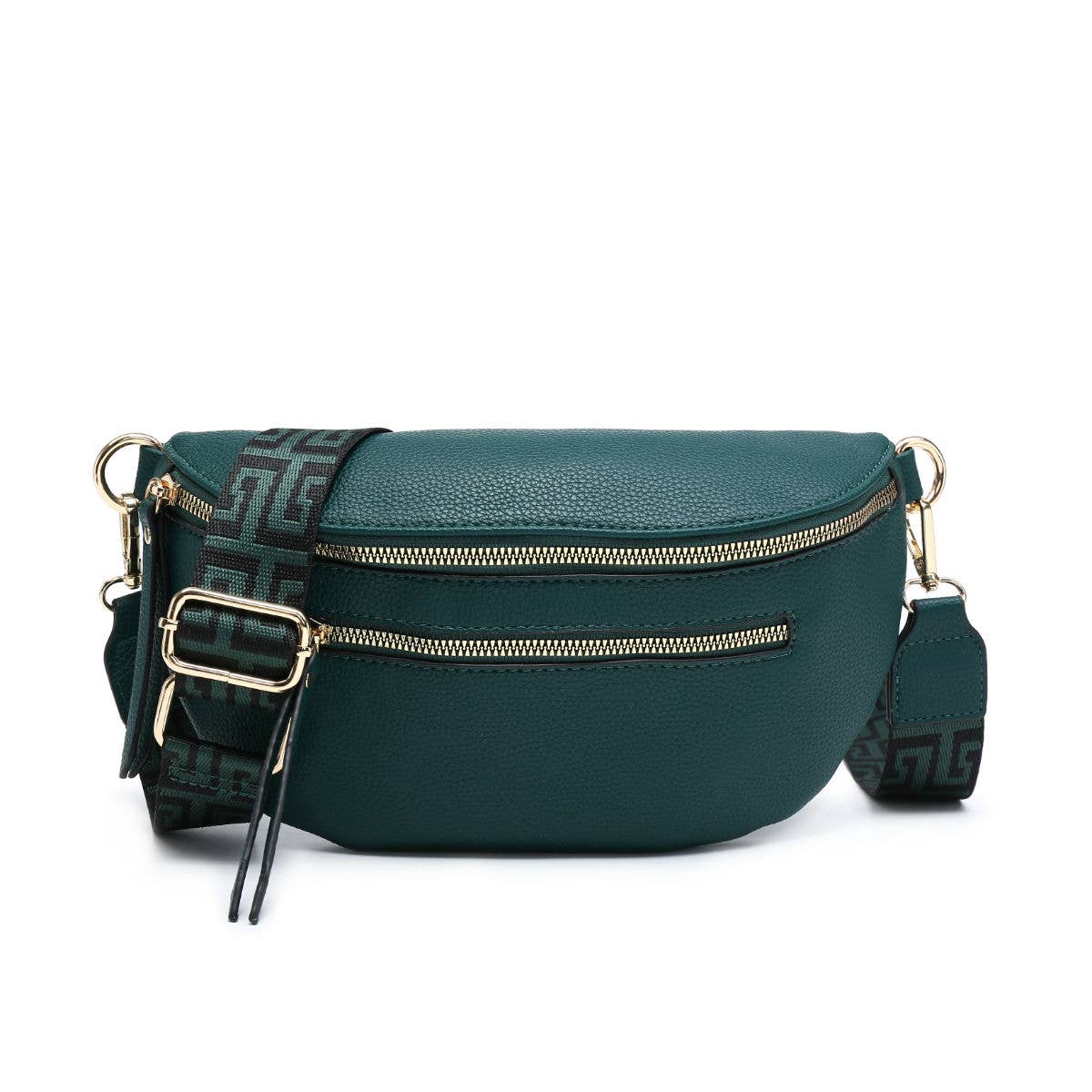B23003 Canvas Strap Sling Chest Bag with zip top sections
