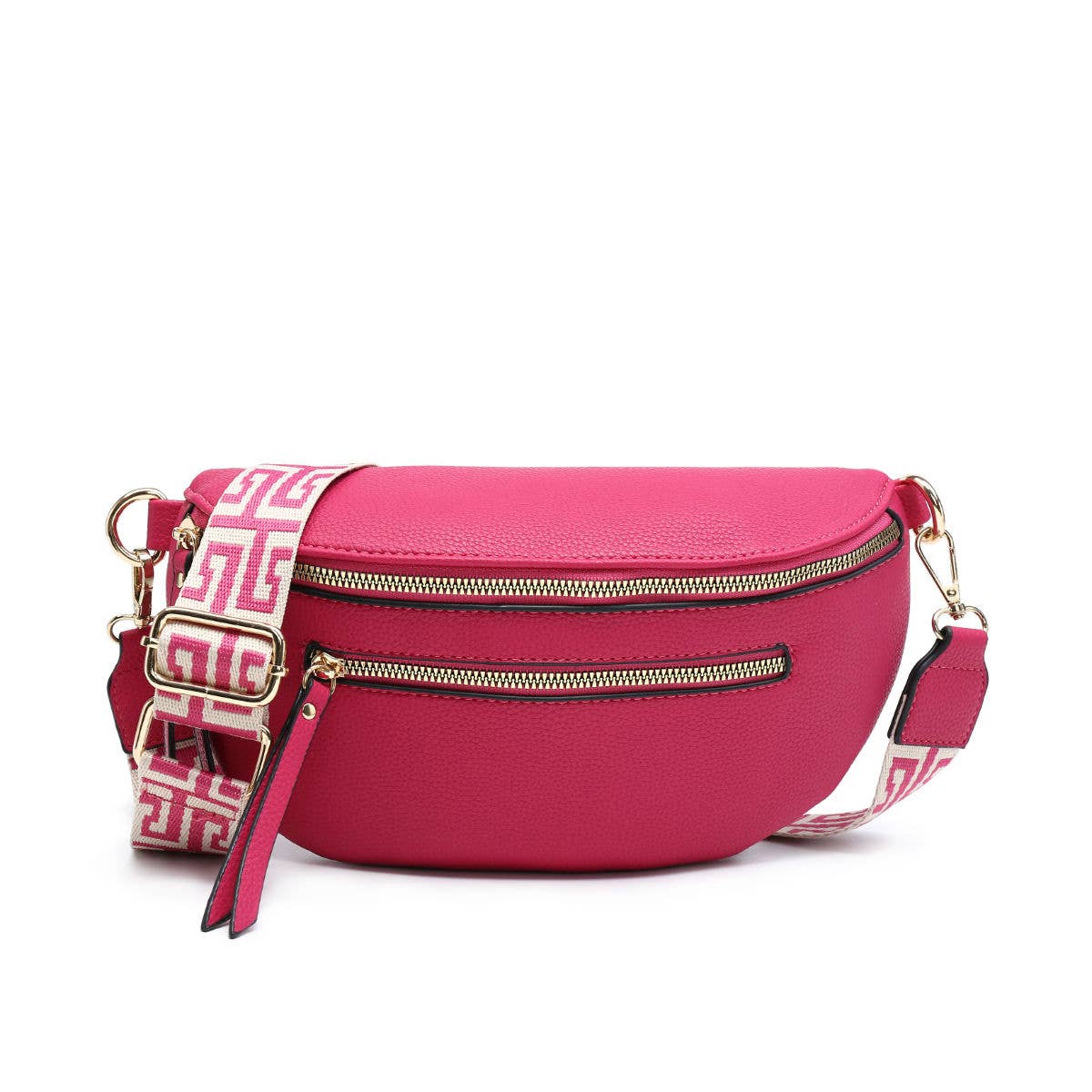 B23003 Canvas Strap Sling Chest Bag with zip top sections