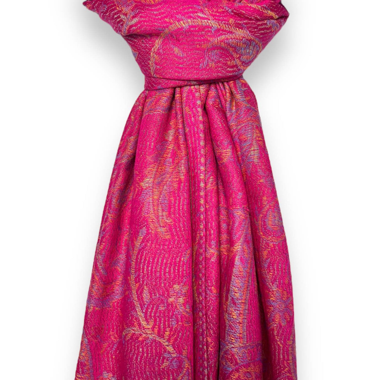Pashmina jacquard paisley print with tassels