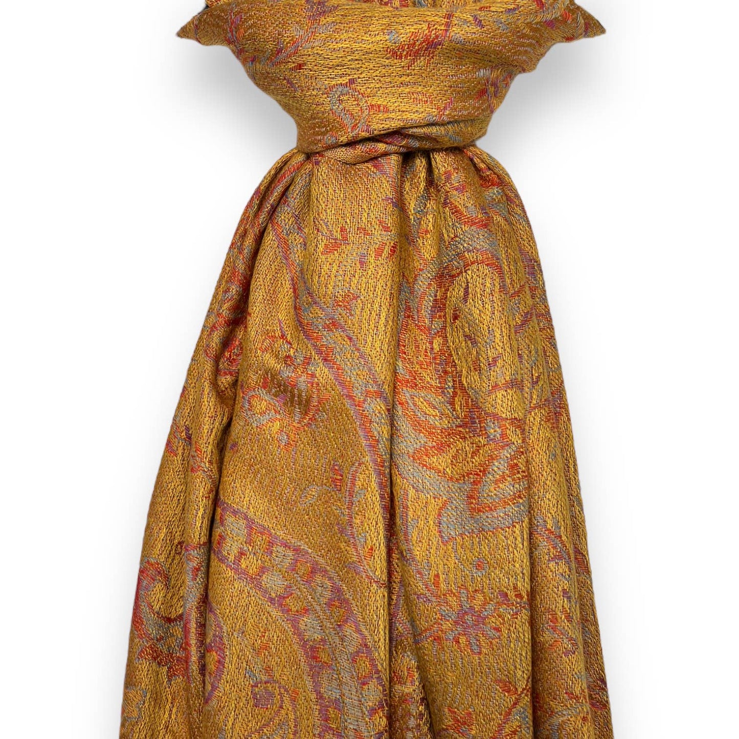 Pashmina jacquard paisley print with tassels