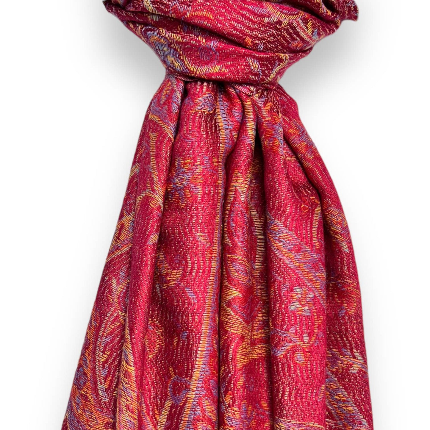 Pashmina jacquard paisley print with tassels