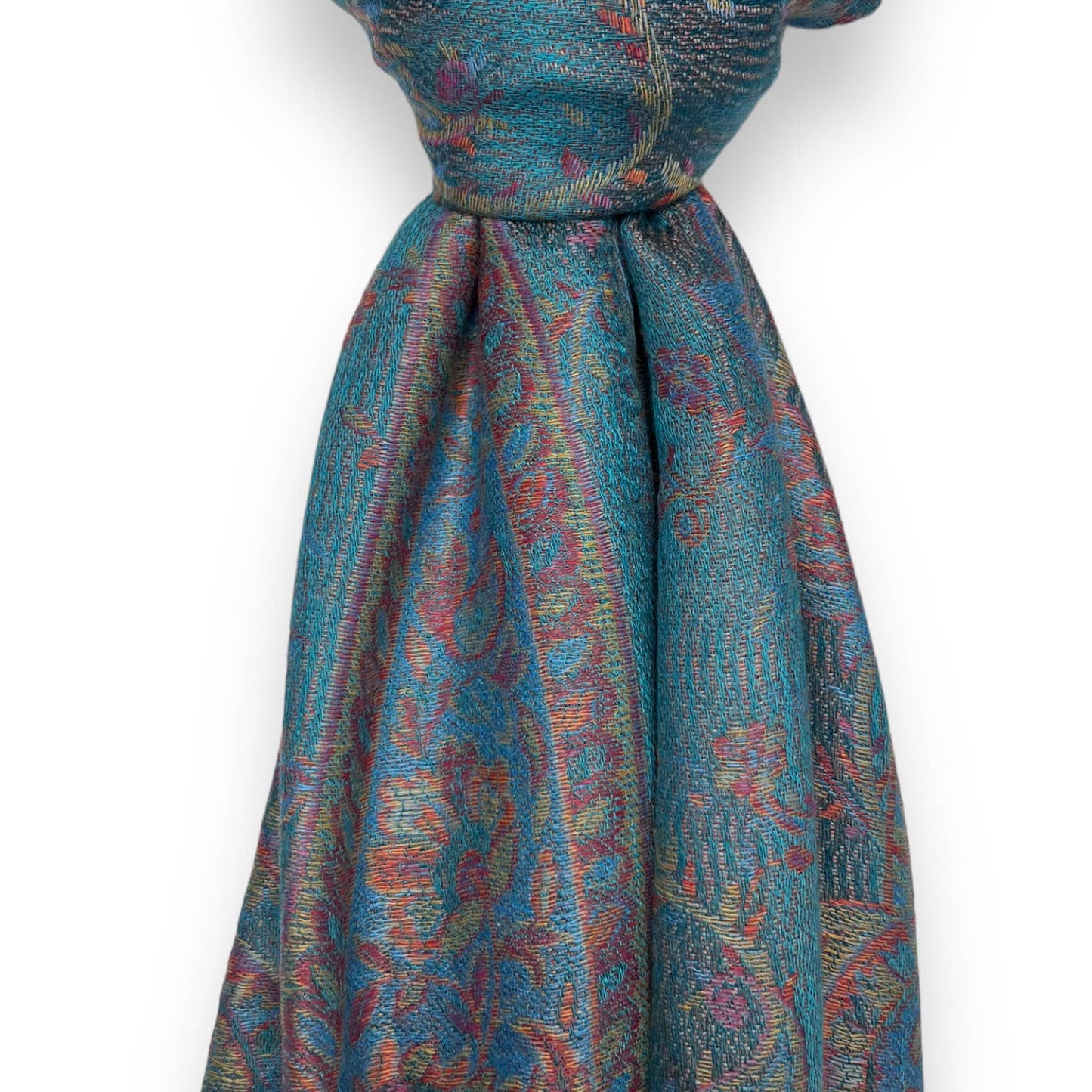 Pashmina jacquard paisley print with tassels