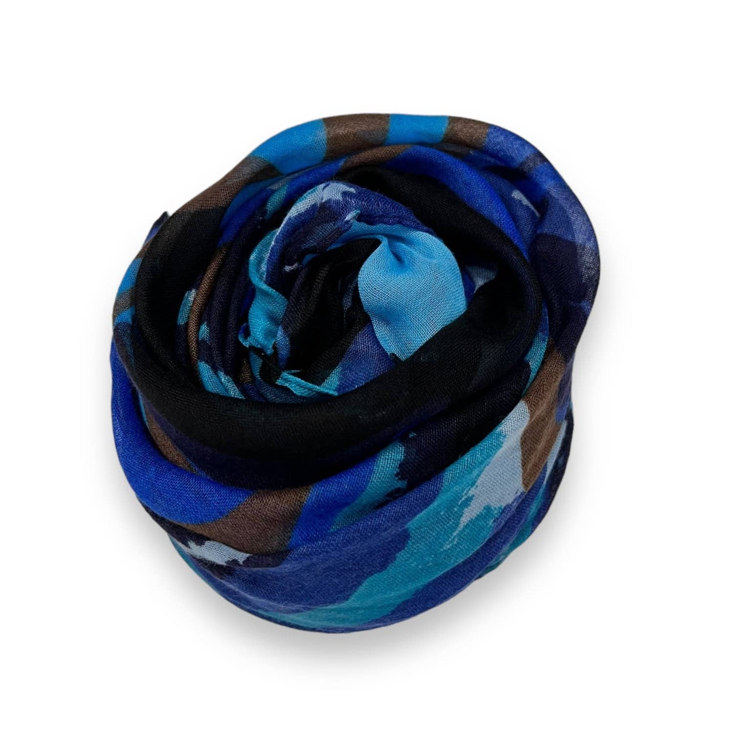 Abstract brush painting scarf
