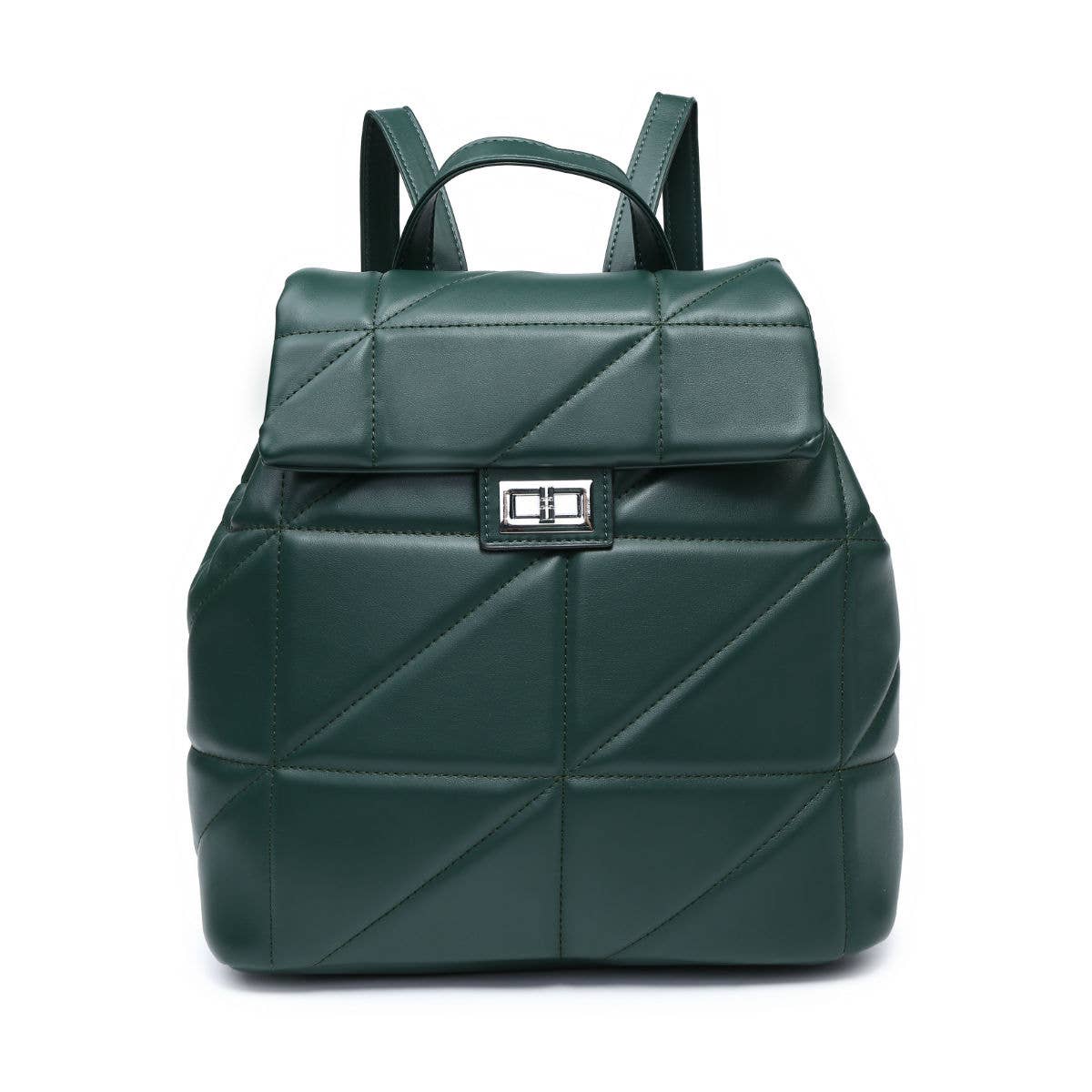 SP2288 Backpack with quilted pattern and flap over lid