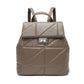 SP2288 Backpack with quilted pattern and flap over lid