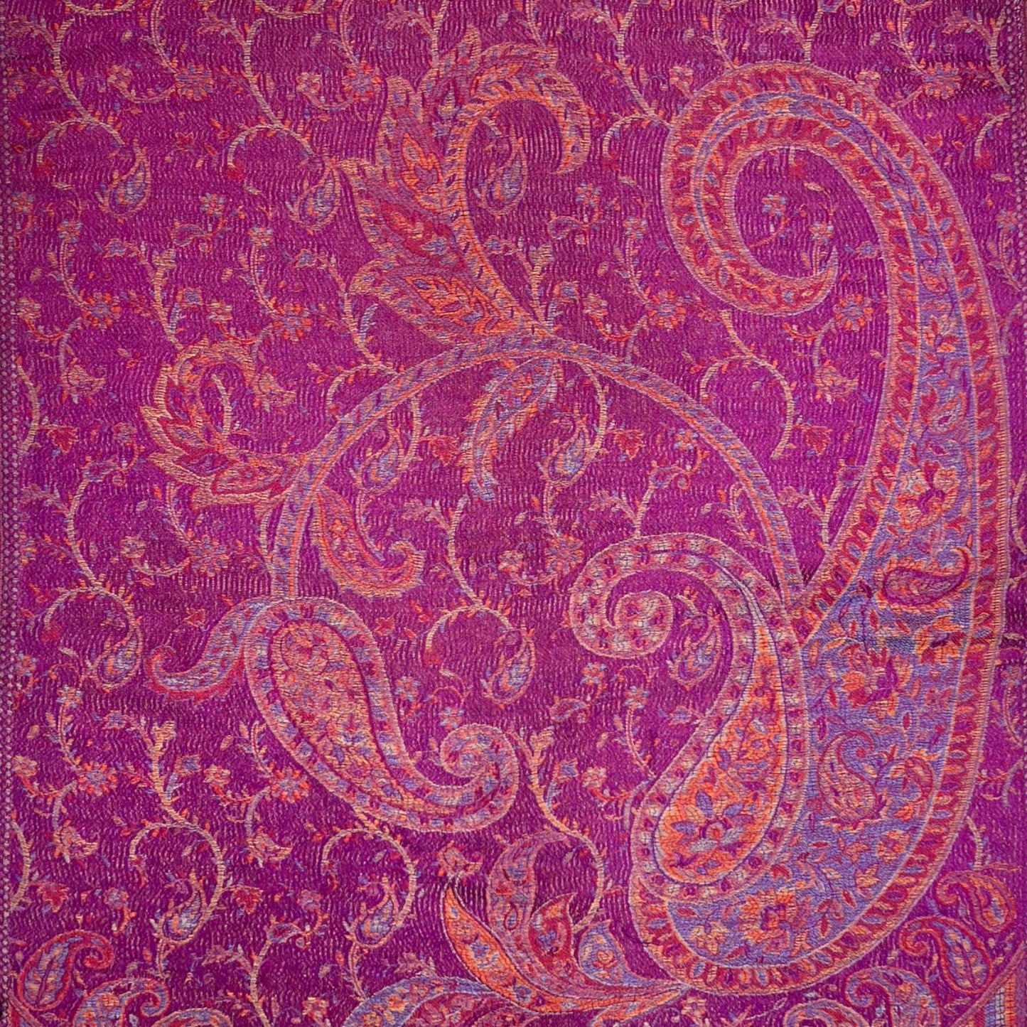 Pashmina jacquard paisley print with tassels