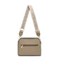 B23005 Cross Body Handbag with three zip top sections