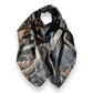 Abstract brush painting scarf