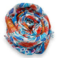 Mosaic flower print scarf