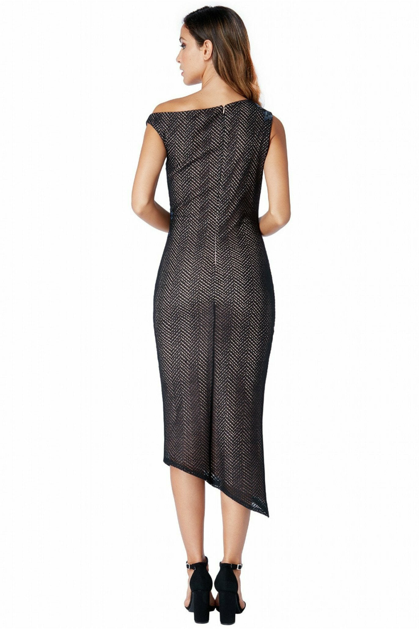 Asymmetric Midi Dress - City Goddess