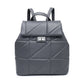 SP2288 Backpack with quilted pattern and flap over lid