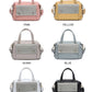 GLM9001 Handbag with diamantes front and top zip closure