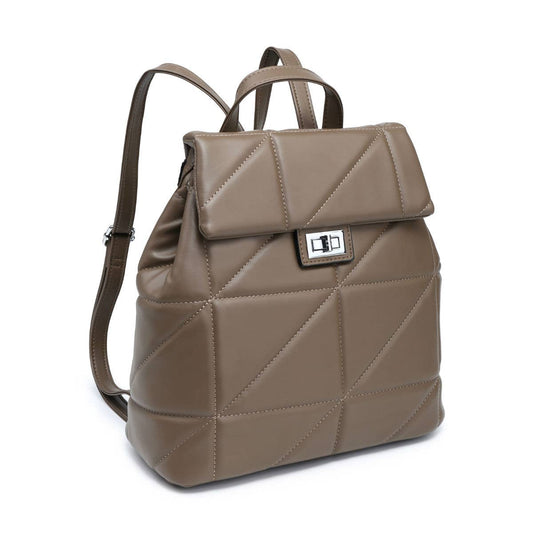 SP2288 Backpack with quilted pattern and flap over lid