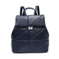 SP2288 Backpack with quilted pattern and flap over lid