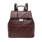 SP2288 Backpack with quilted pattern and flap over lid
