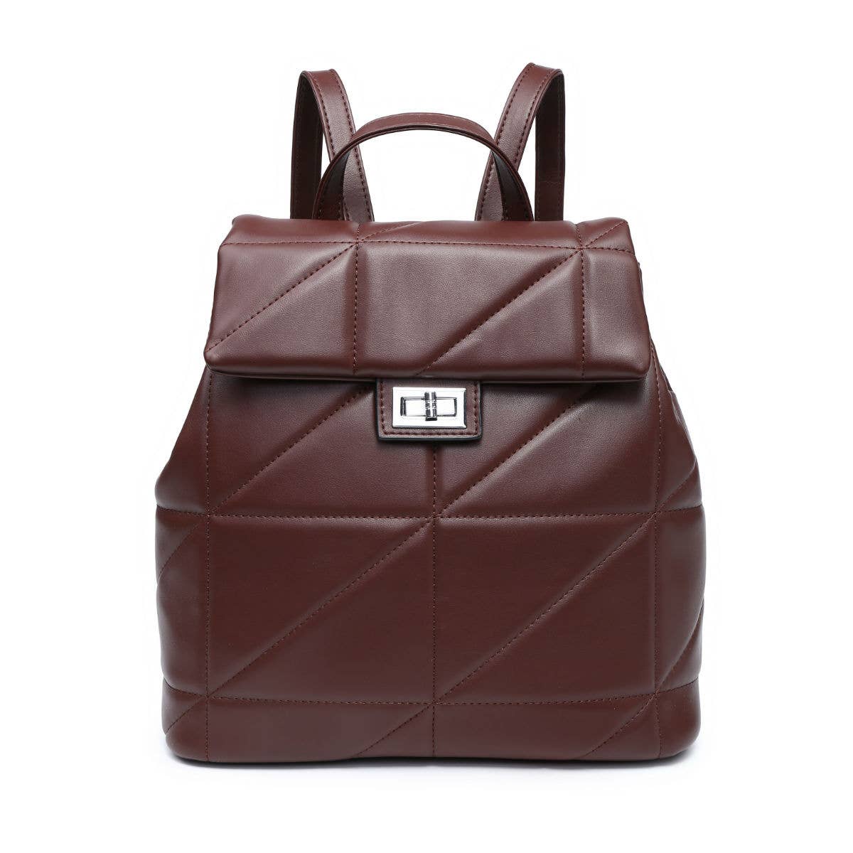 SP2288 Backpack with quilted pattern and flap over lid