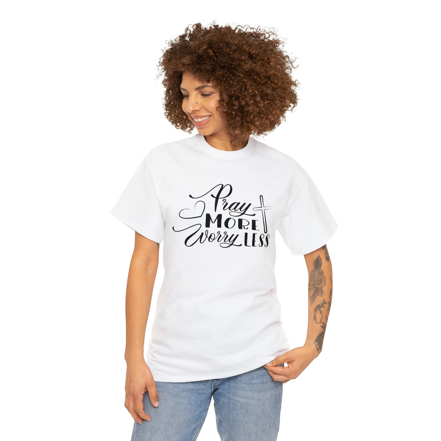 Pray More Worry Less Unisex Tee