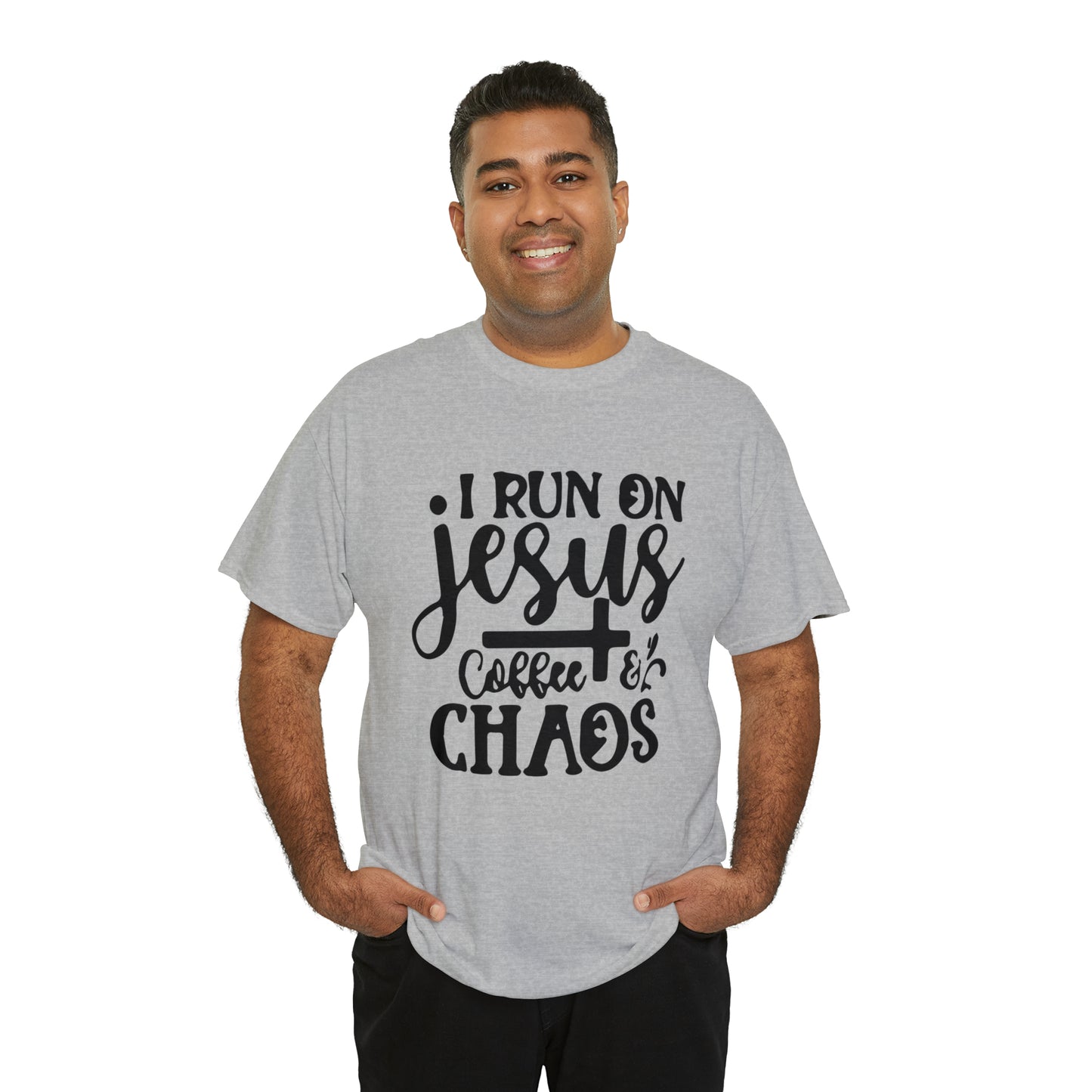 I Run On Jesus Coffee Chaos  Unisex Tee