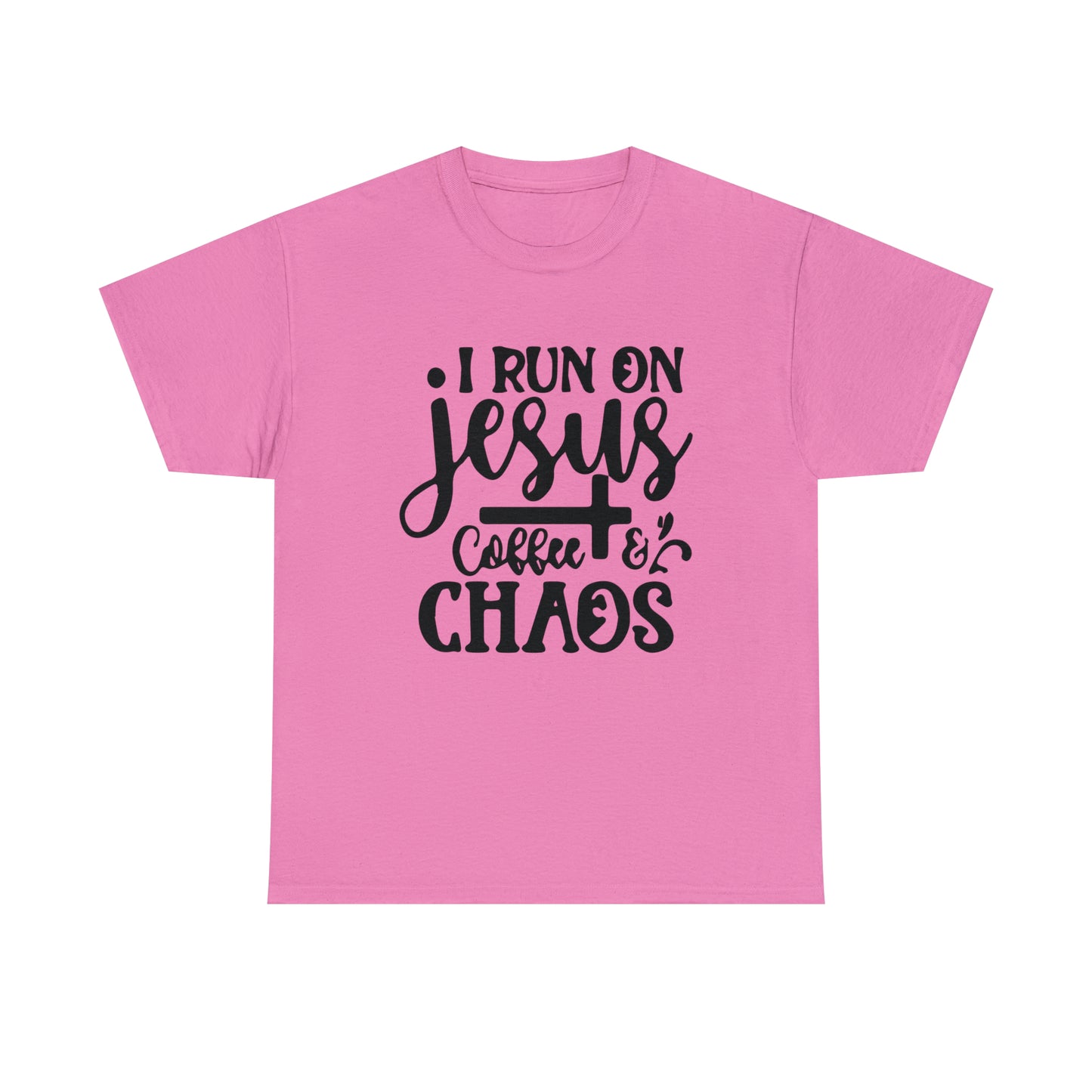 I Run On Jesus Coffee Chaos  Unisex Tee