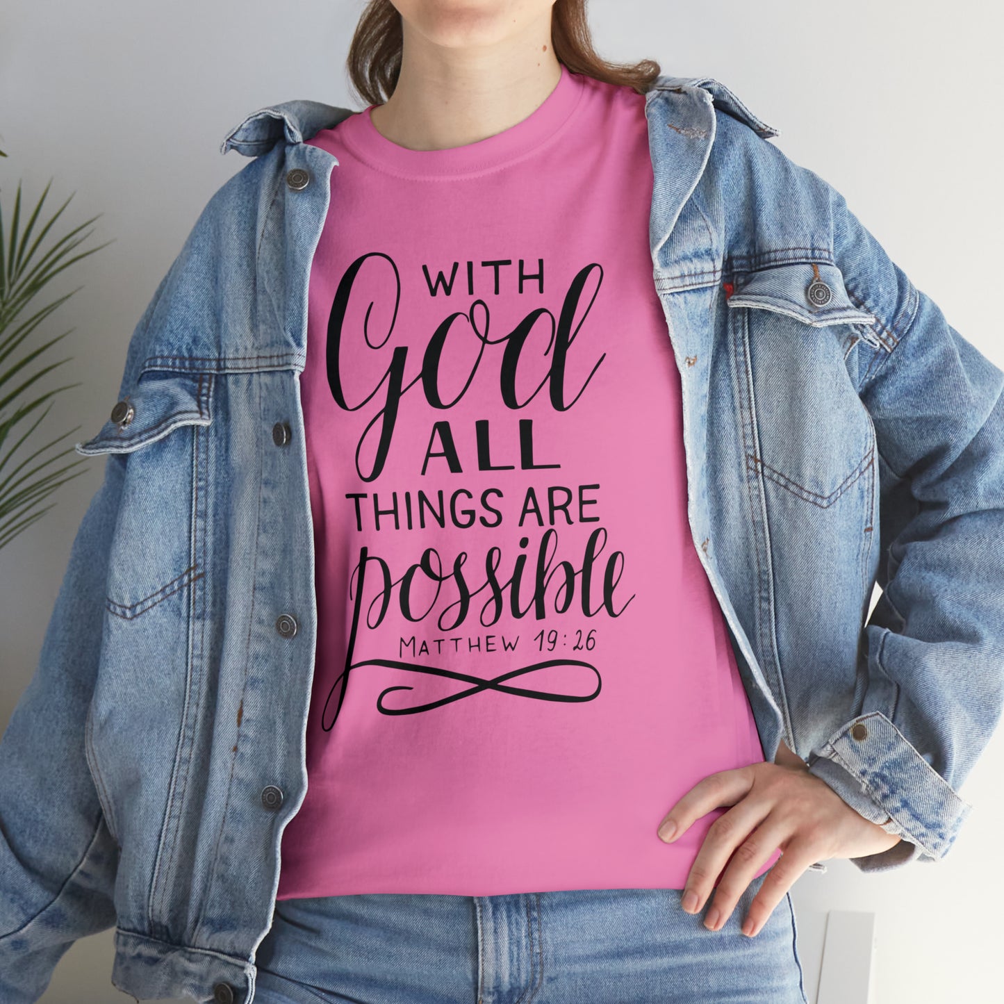 With God All Things Are Possible  Unisex Tee