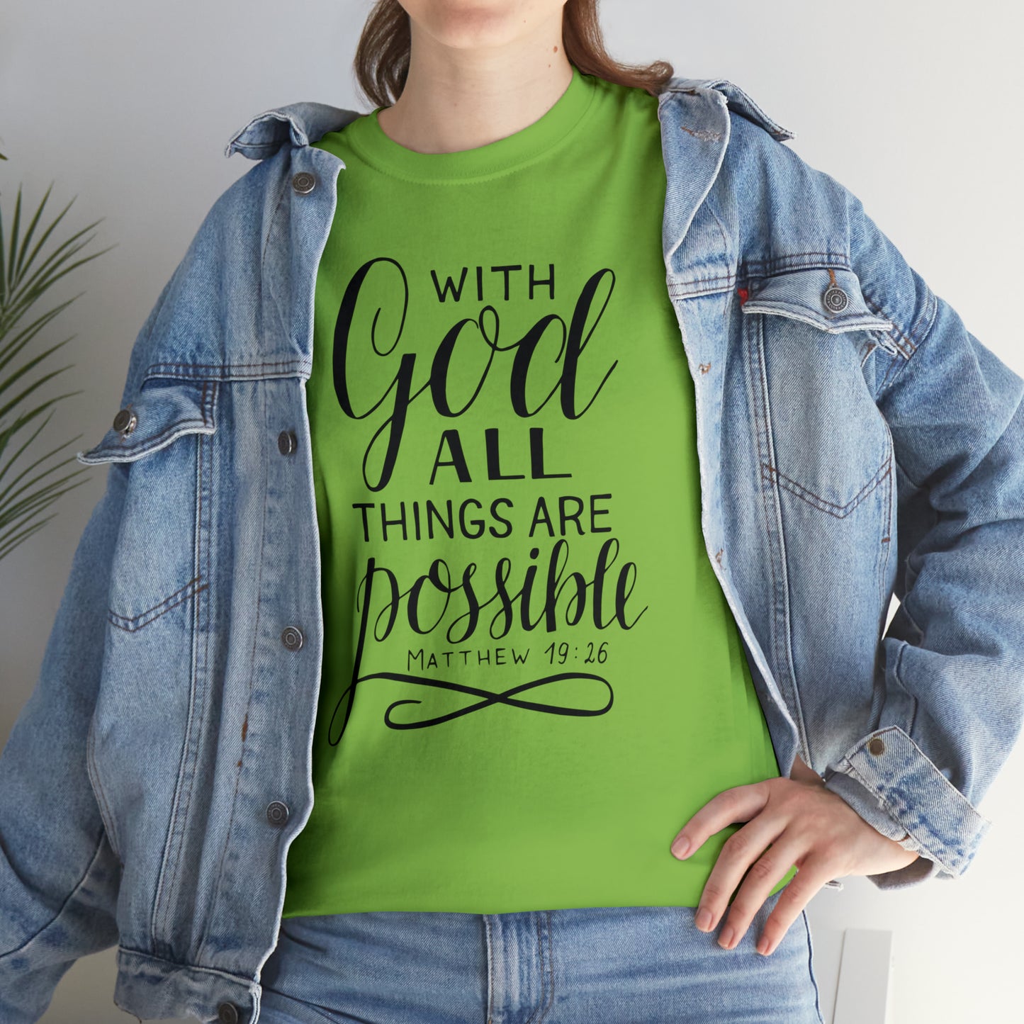 With God All Things Are Possible  Unisex Tee