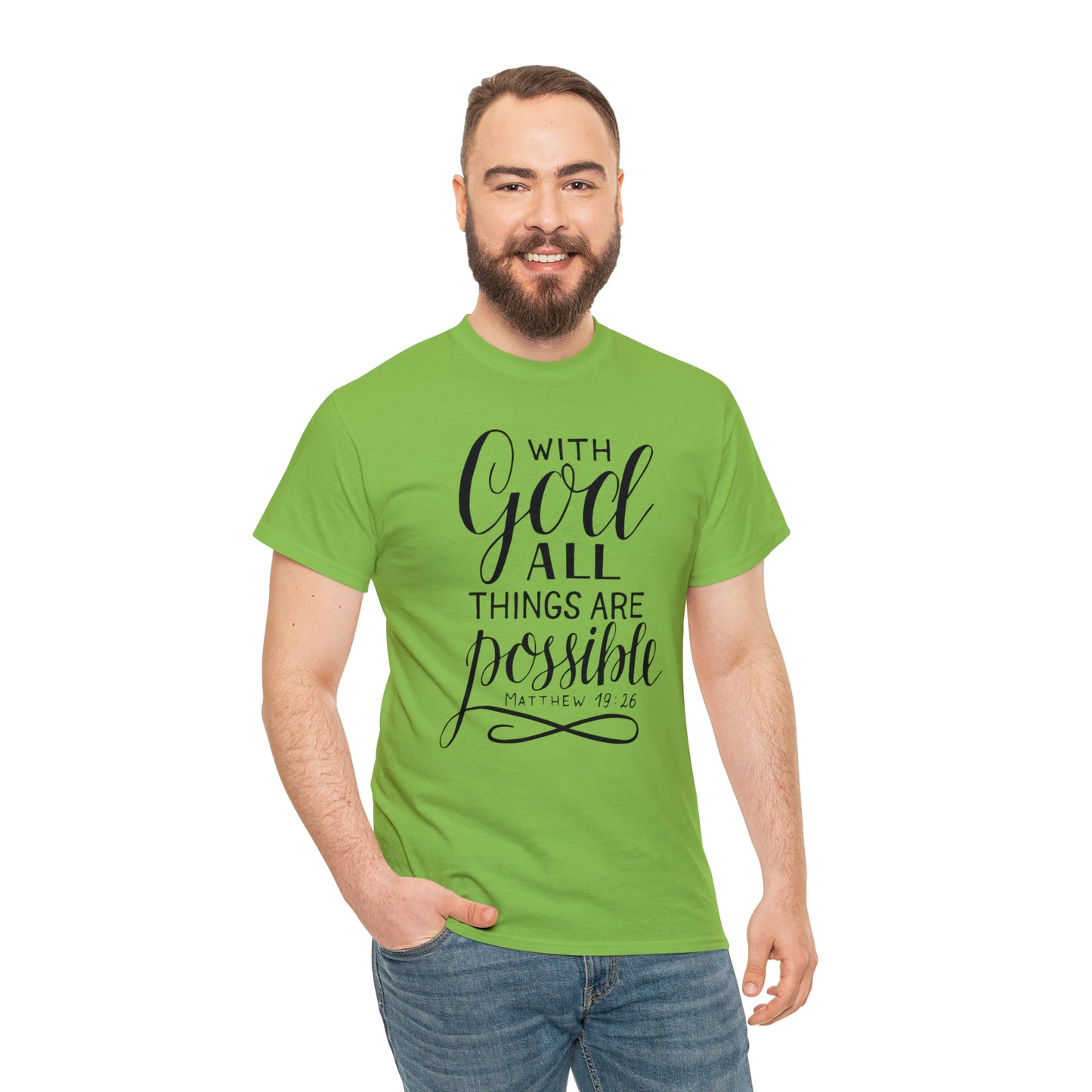 With God All Things Are Possible  Unisex Tee