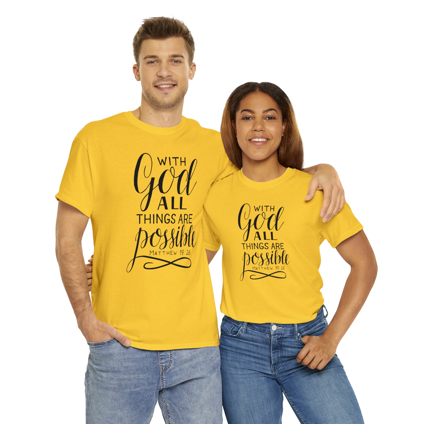 With God All Things Are Possible  Unisex Tee