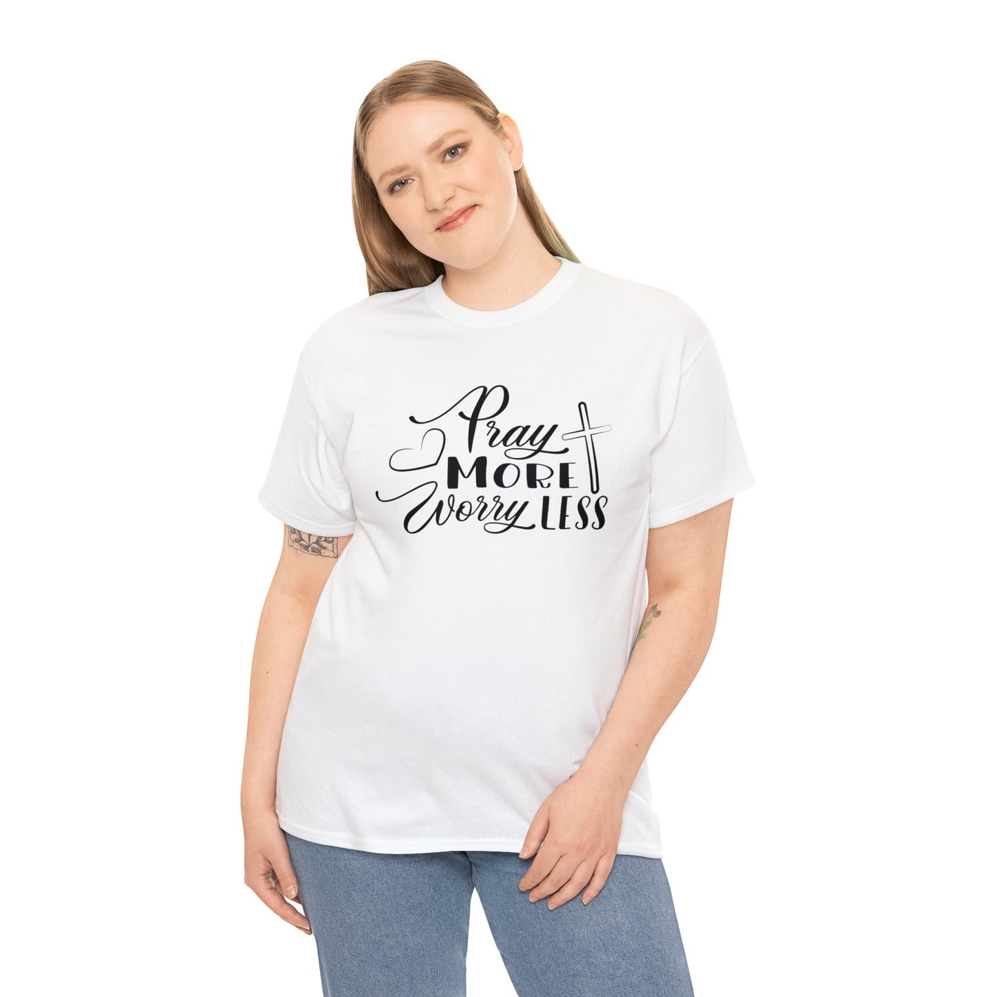 Pray More Worry Less Unisex Tee