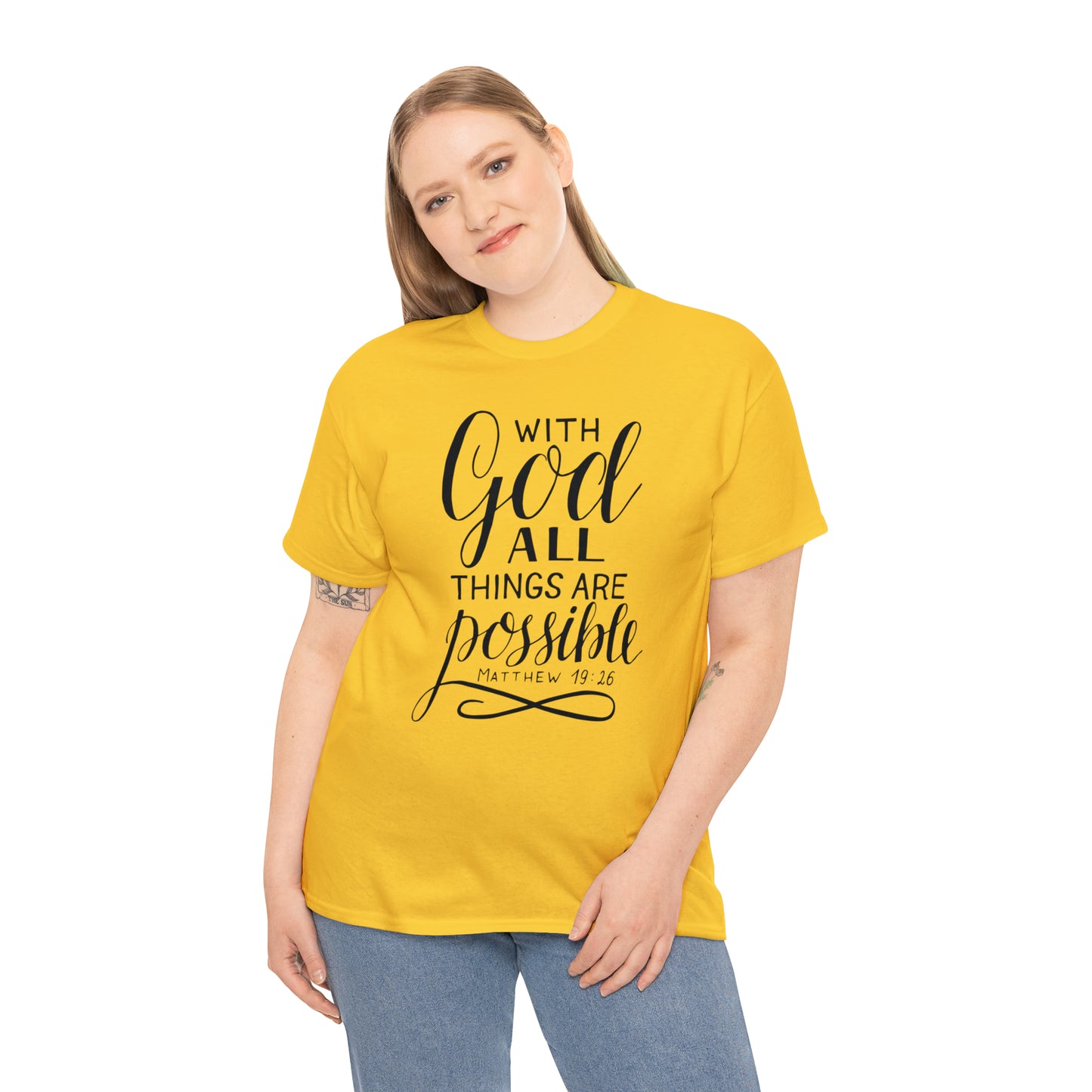 With God All Things Are Possible  Unisex Tee