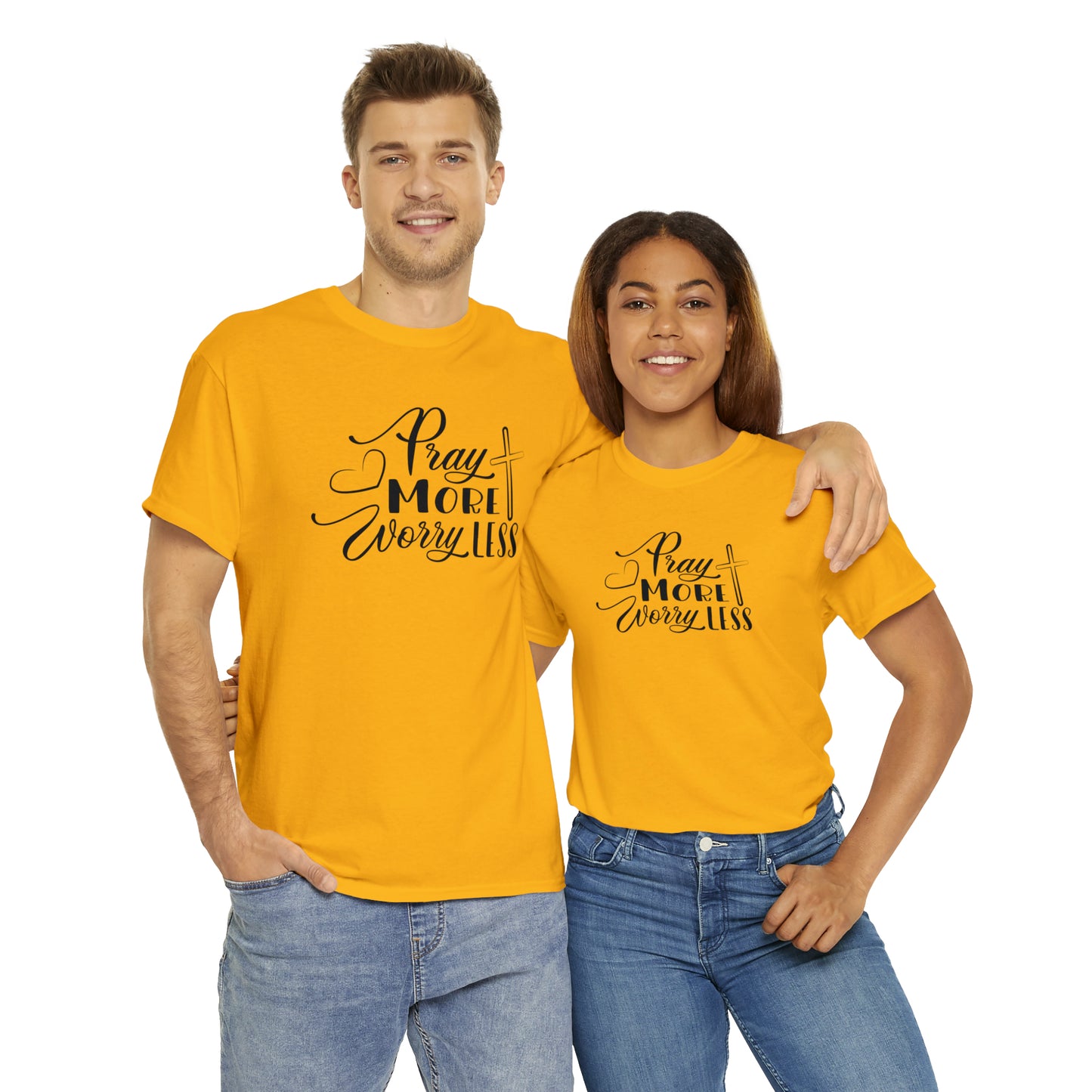 Pray More Worry Less Unisex Tee