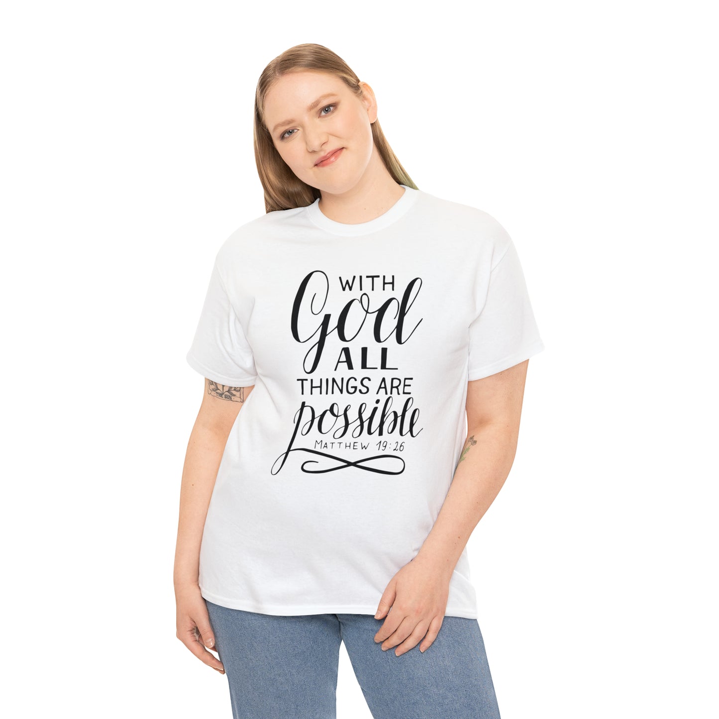 With God All Things Are Possible  Unisex Tee