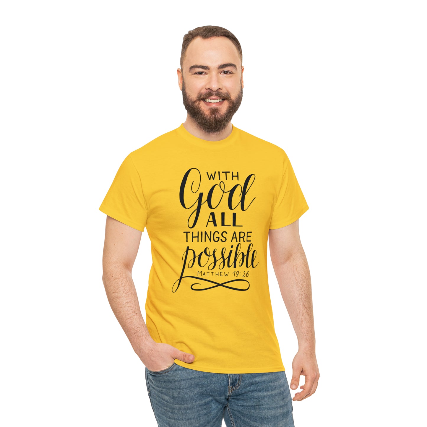 With God All Things Are Possible  Unisex Tee