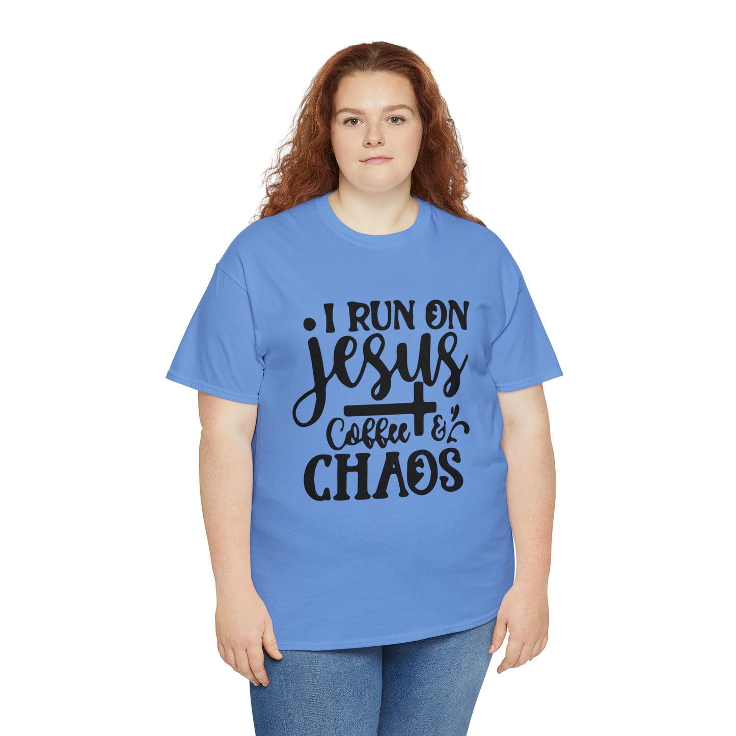 I Run On Jesus Coffee Chaos  Unisex Tee