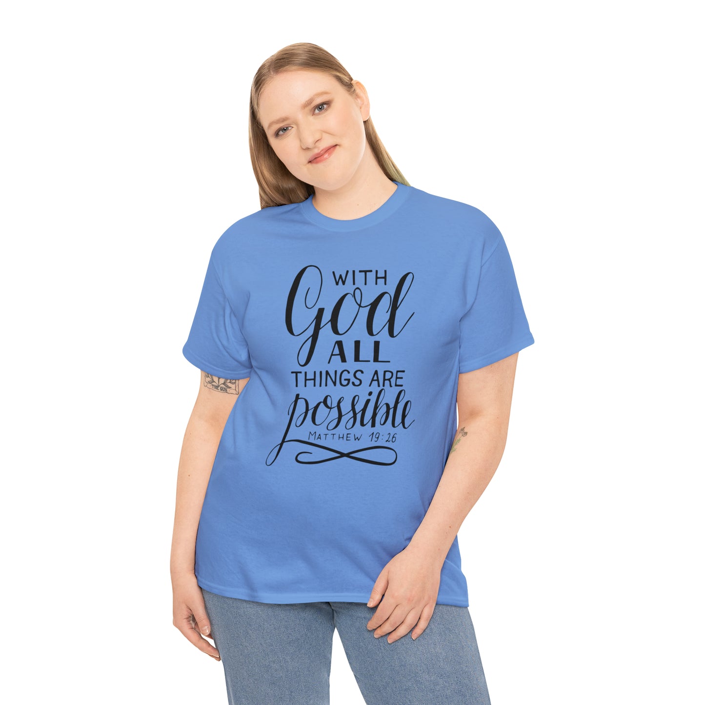 With God All Things Are Possible  Unisex Tee