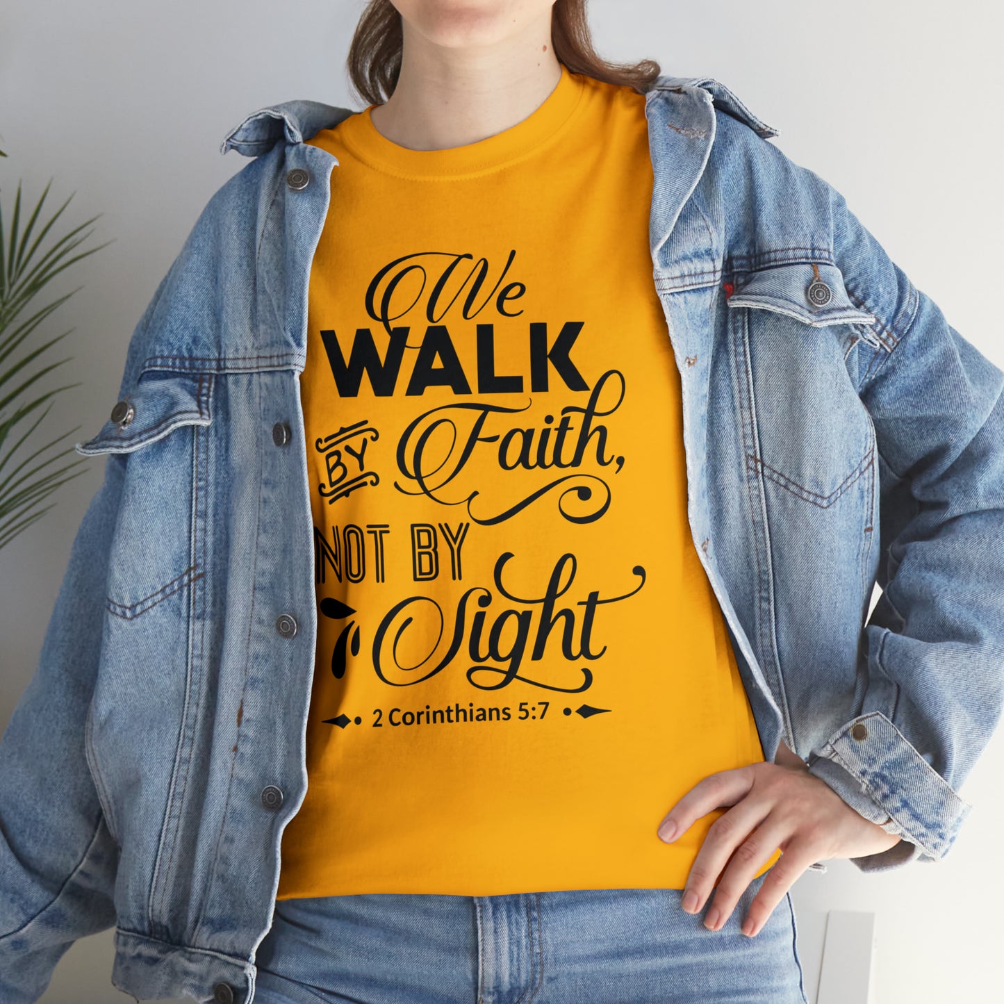 We Walk By Faith Not By Sight  Unisex Tee