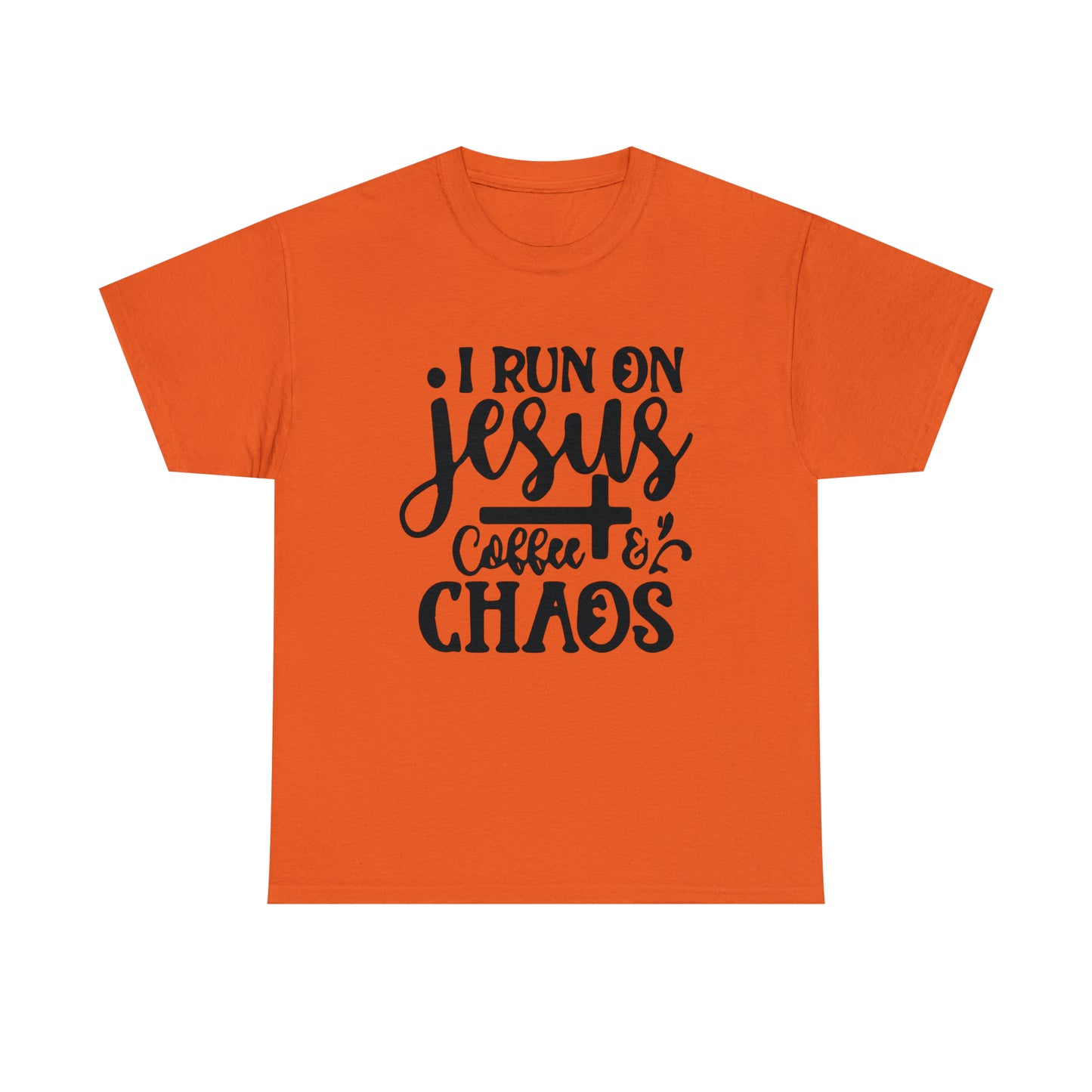 I Run On Jesus Coffee Chaos  Unisex Tee