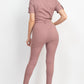 Collared Waist-tie Buttoned Jumpsuit