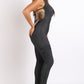 Cargo pocket halter jumpsuit