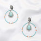 Rodeo western style stone earring