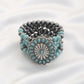 Rodeo western concho beaded bracelet