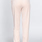 Waist Elastic Velour Long Jogger Pants
