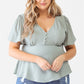 Plus Tie Detail Flare Top