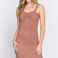 All Over Smoked Print Cami Dress
