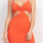 Cutouts Side Slit Maxi Dress