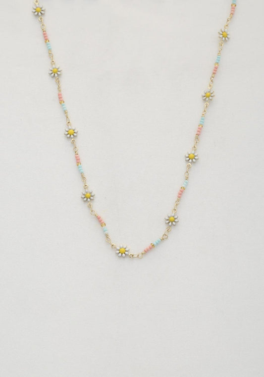 Flower Beaded Necklace