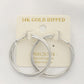Double Hoop 14k Gold Dipped Earring