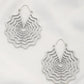 Spider Web Shape Metal Dangle Earring